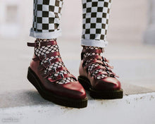 Load image into Gallery viewer, Red TUKskin™ Multi-Strap Pointed Mary Jane Creeper