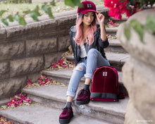 Load image into Gallery viewer, T.U.K. Burgundy Velvet Hat