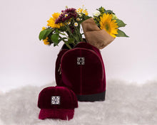 Load image into Gallery viewer, T.U.K. Burgundy Velvet Hat
