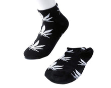 Load image into Gallery viewer, Black &amp; White Weed Women’s Sock
