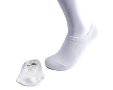 Load image into Gallery viewer, White Men’s No-Show Sock
