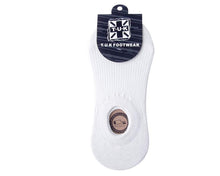 Load image into Gallery viewer, White Men’s No-Show Sock
