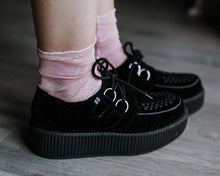 Load image into Gallery viewer, Pink Sheer Metallic Women’s Sock
